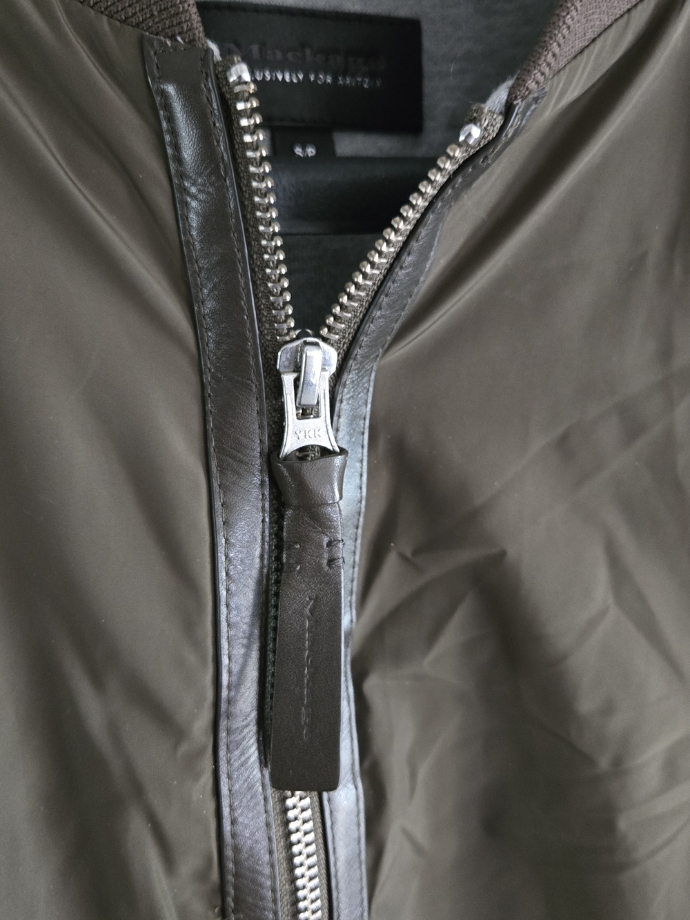 Mackage Aritzia Cara Khaki Bomber Jacket, Green Pilot Military Army Y2K - Picture 17 of 17